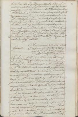 "[Parecer] em virtude do officio do Ministerio da Guerra de 5 de Agosto de 1842 ácerca do Pr...