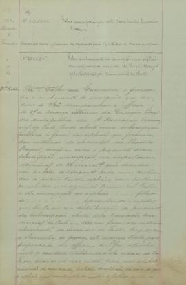 "Sobre averbamento de inscrições aos órfãos das vítimas do incêndio do Teatro Baquet pela As...