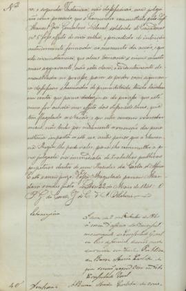 "Idem de 7 de Outubro de 1840 ácerca d'officio do Viceconsul encarregado do Consulado Geral ...