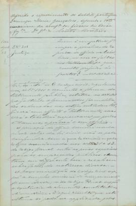 "Quem é competente para impor a penalidade da perda de officio aos tabelliães, no caso de fa...