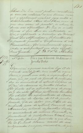 "Sobre a posse do Convento dos Marianos ás Janelas Verdes."