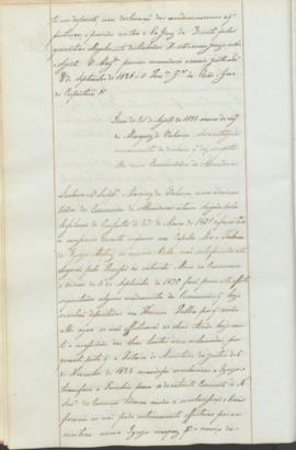"Idem de 31 de Agosto de 1838 acerca de requerimento do Marquez de Valença sobre a entrega d...