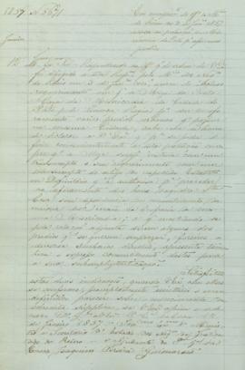 "Em cumprimento do Officio do Ministerio do Reino de 3 de Janeiro 1857 acerca da pretenção d...