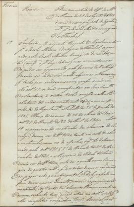"Idem em virtude do Officio do Ministerio do Reino de 29 de Agosto de 1843 àcerca do novo pr...