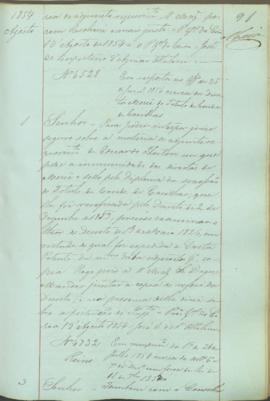 "Em cumprimento da Portaria de 26 de Julho 1854 acerca dos artigos 6º e 7º do Decreto com fo...