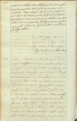"Idem de 23 de Julho de 1840 ácerca do requerimento de Gaspar da Silva Loijo (') e outros so...