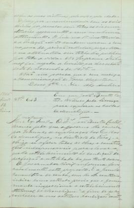 "Em que João Bentes Castel-Branco pede licença para explorar as caldas de Monchique"