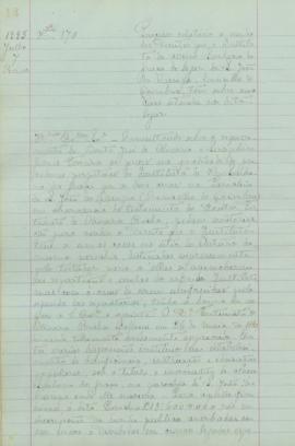 "Processo relativo à venda dos direitos que o Instituto de Nossa Senhora da Graça do lugar d...