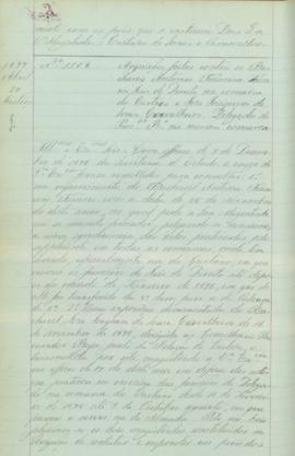 "Arguições feitas contra os Bachareis Antonio Francisco Tavares Juiz de Direito na comarca d...