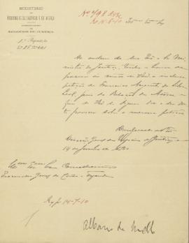 Requerimento de Francisco Augusto da Silva Leal, juiz da Relação dos Açores, para receber o aumen...