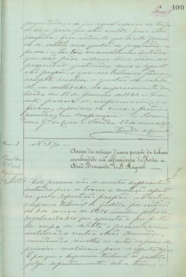 "Acerca da entrega d'uma porção de tabaco apprehendido na alfandega da Horta a Arão Bensaude...