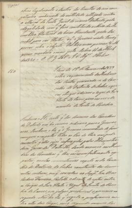 "Idem de 15 de Fevereiro de 1839 sobre requerimento de Ambrosio dos Santos queixando-se do C...