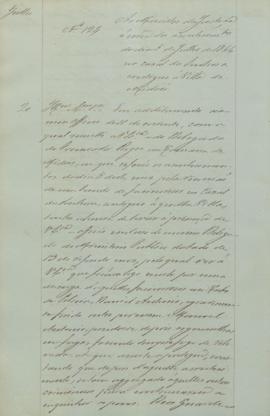 "Ao ministro da Justiça acerca dos acontecimentos do dia 5 de julho de 1846, no Casal da Sen...