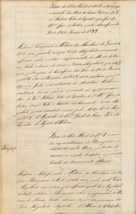 "Idem de 11 de Abril de 1837 a cerca das representações de Estrangeiros estabelecidos neste ...