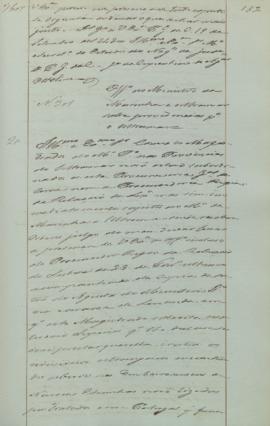 "Ofício ao Ministro da Marinha e Ultramar sobre providências para o Ultramar"