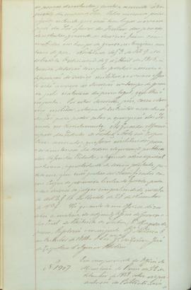 "Em cumprimento do Officio do Ministerio do Reino de 22 de Setembro de 1848 sobre a represen...