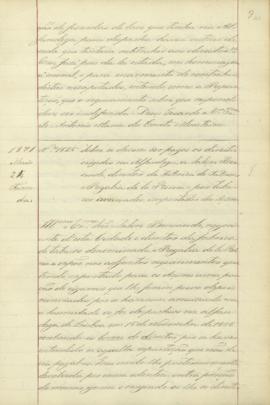 "Sobre se devem ser pagos os direitos exigidos na Alfandega a Salon Bensaude, director da Fa...