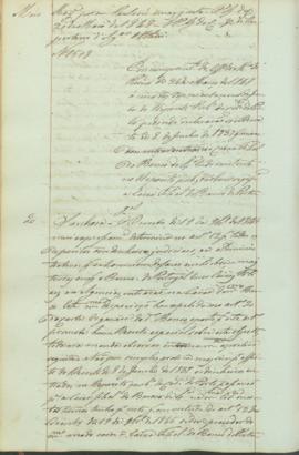 "Em cumprimento do Officio do Ministerio do Reino de 24 de Maio de 1848 á cerca das reprezen...