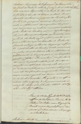 "Idem de 28 de Agosto de 1833 sobre o officio do Conselheiro Presidente da Relação de Lisboa...