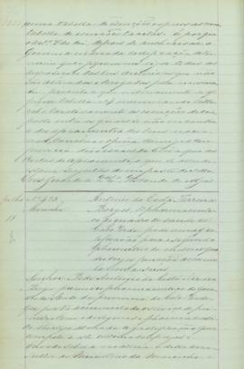 "Antonio da Costa Ferreira Borges, 1.º pharmaceutico do quadro de saude de Cabo Verde, pede ...
