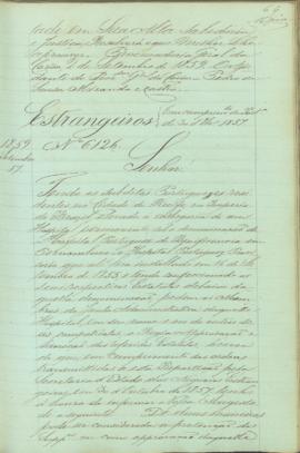 "Em cumprimento da Portaria de 30 d'Outubro 1857"