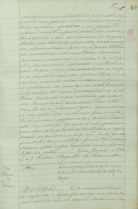 "Sobre o processo relativo à venda de dois prédios pela administração do Asilo da Ajuda"