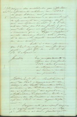 "Em cumprimento do Officio de 2 de Junho 1863, sobre a queixa da Mizerciordia de Tavira cont...