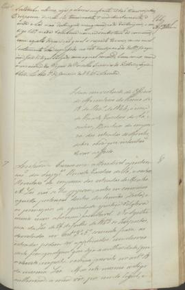 "Idem em virtude do Officio do Ministerio do Reino de 18 de Dezembro de 1844, á cerca de Dua...