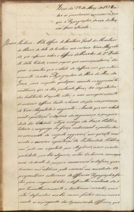 "Idem de 28 de Março de 1837 sobre as providencias necessarias para que a Typographia da rua...