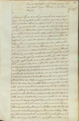 "Idem de 5 de Outubro de 1839 sobre o processo dos reos Manoel Deniz Thomaz e José Deniz Tho...