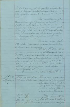 "Processo que se refere á rescisão do contrato feito com a companhia das Caldas do Gerês"