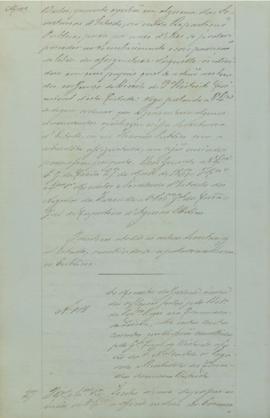 "Ao ministro da Justiça, acerca das reflexões feitas pelo delegado do procurador régio na co...