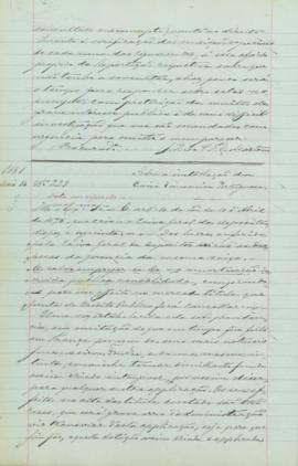 "Sobre a installação da Caixa Economica Portuguesa."