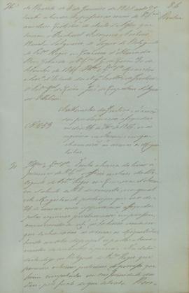 "Ao ministro da Justiça, acerca das proclamações afixadas no dia 24 de setembro de 1846, nas...