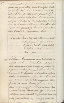 "Idem de 7 de Julho de 1840 ácerca de requerimento dos Reus Joaquim de Azevedo Cabo de Esqua...
