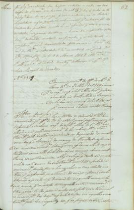 "Em cumprimento do officio Ministerio do Reino de 30 d'Abril de 1849 ácerca do requerimento ...