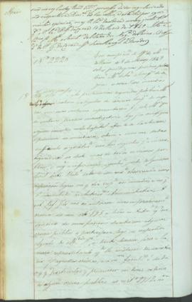"Em cumprimento do officio do Ministerio do Reino de 8 de Março 1849 sobre providencias pedi...