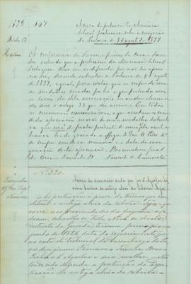 "Acerca da denuncia dada por Jose d'Aguilar Teixeira Cardoso, do antigo alvêo da ribeira = T...