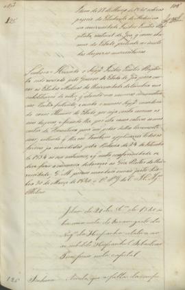 "Idem de 27 de Março de 1840 sobre uma nota do Encarregado dos Negocios da Hespanha relativa...