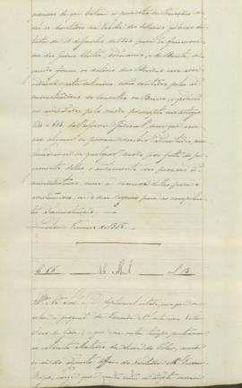 Parecer acerca do oficio do visitador Manuel Ferreira Borges, informando do estado em que se enco...