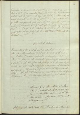 "Parecer para o Ministro da Marinha em virtude da Portaria de 25 de Janeiro de 1840 sobre os...