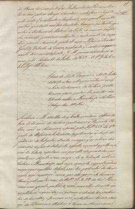 "Idem de 22 de Fevereiro e 10 de Julho de 18389 sobre a Representação em que o Juiz Ordinari...