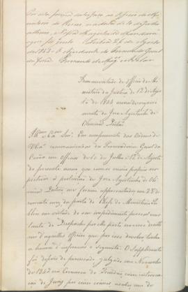 "Idem em virtude de officio do Ministerio da Justiça de 12 de Agosto de 1844, acerca de requ...