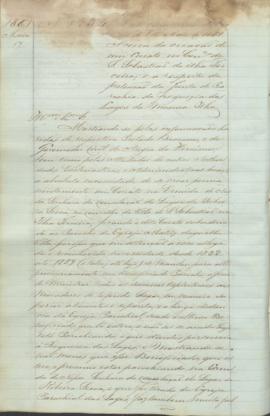 "Em cumprimento do Officio de 8 de Maio de 1861. Ácerca da creação de um Curato no Concelho ...