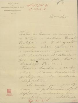 Concessão de beneplácito régio ao decreto pontifício sobre esponsais e matrimónio