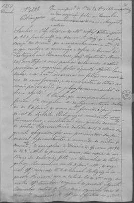 "Estrangeiros. Em cumprimento da Portaria de 9 de Novembro de 1854 acerca das arguições feit...