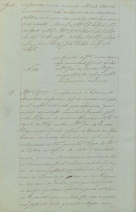 "Ao ministro da Justiça acerca do processo mandado formar contra o bacharel José da Fonseca ...