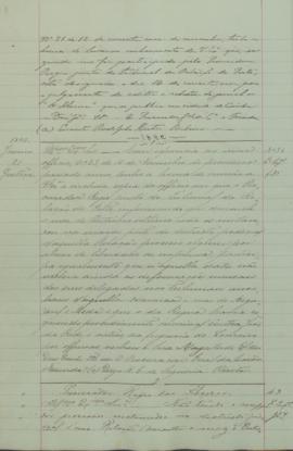 Ofício a dar conhecimento ao ministro da Justiça, da inexistência de processos instaurados na mai...