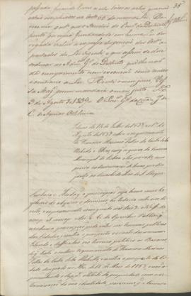 "Idem de 14 de Julho de 1838, e o 1º de Agosto de 1839 sobre o requerimento de Francisco Max...
