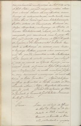 "Idem em virtude do Officio do Ministerio do Reino de 10 de Outubro de 1843, á cerca da Cama...
